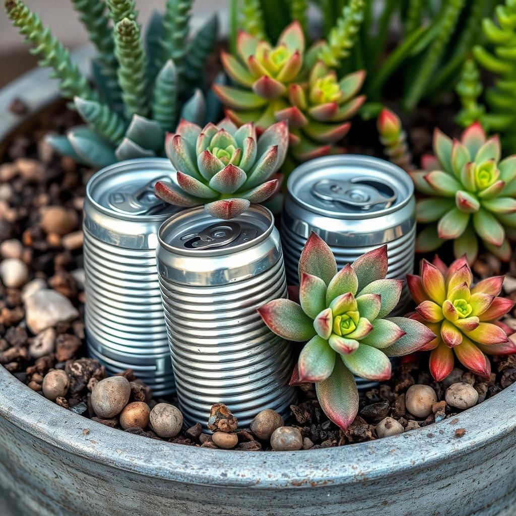 can i use aluminum cans in the bottom of a planter discover the benefits and tips for succulent gardening