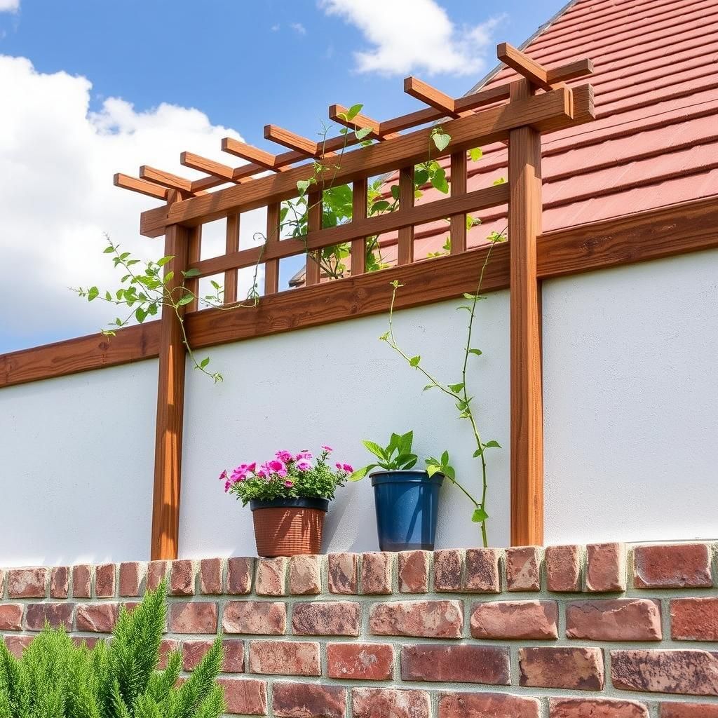 can you put a trellis on top of a wall without posts heres what you need to know