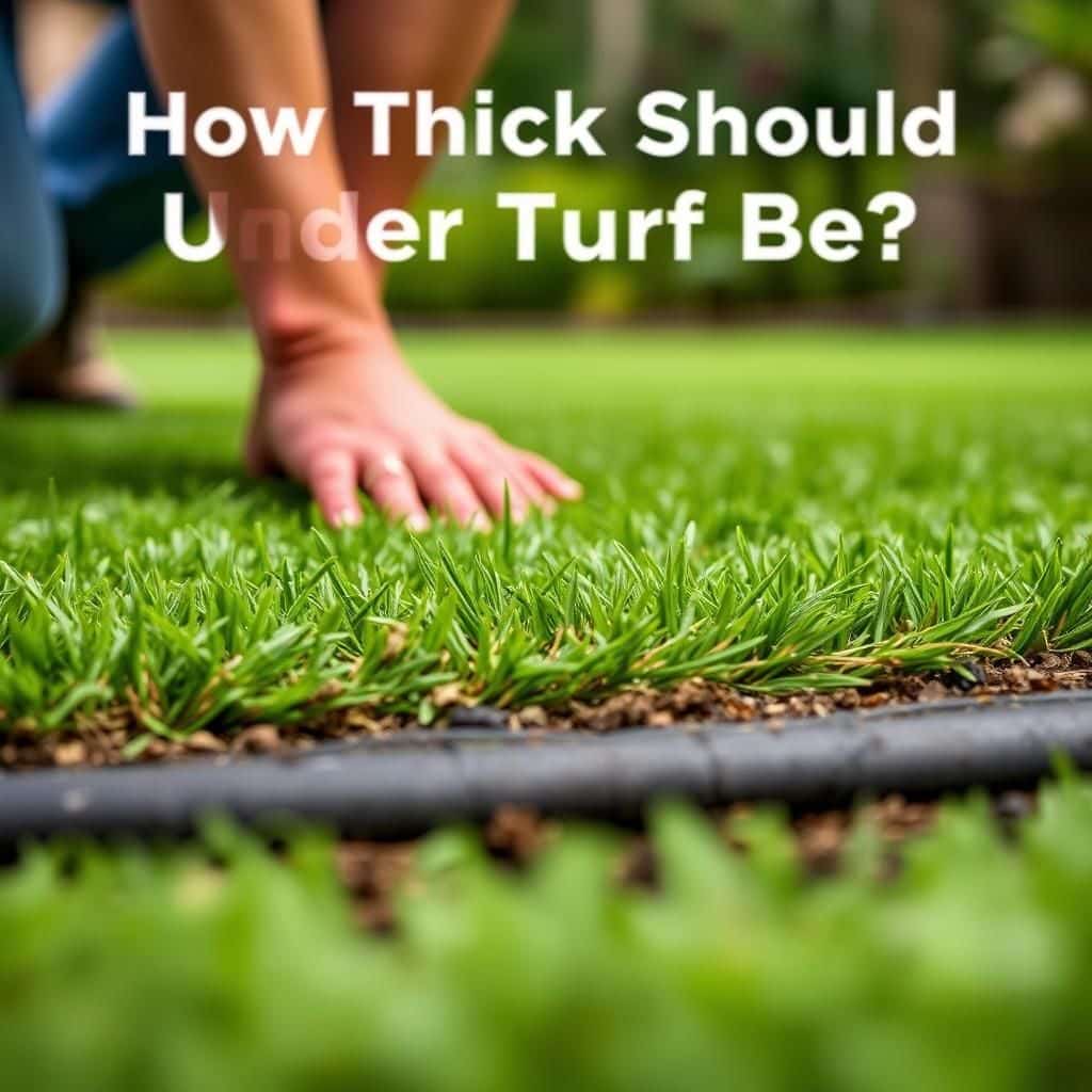 how thick should under turf be expert tips for optimal lawn installation
