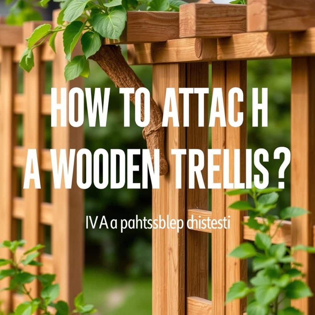 how to attach a wooden trellis a step by step guide for gardeners