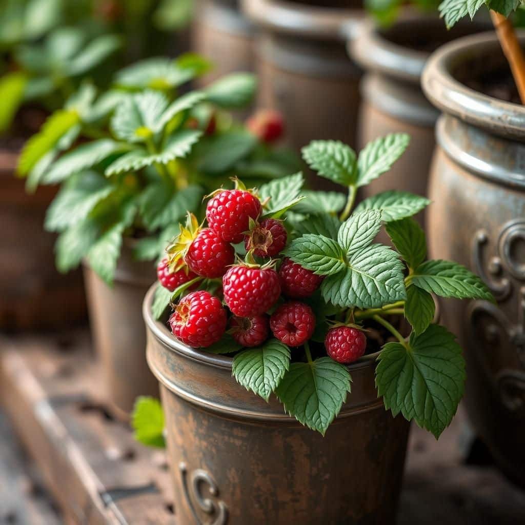 how to effectively plant raspberries in containers step by step guide