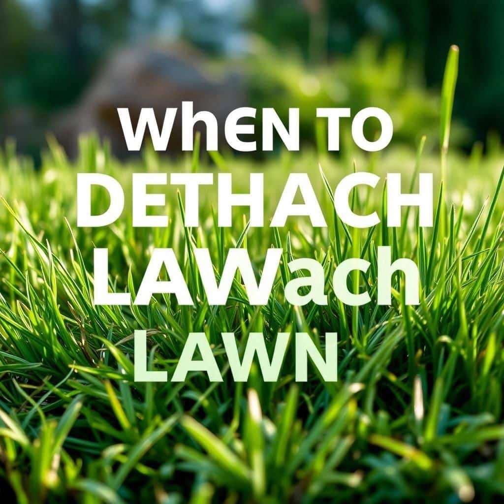 the ultimate guide when to dethatch lawn australia for a healthy garden