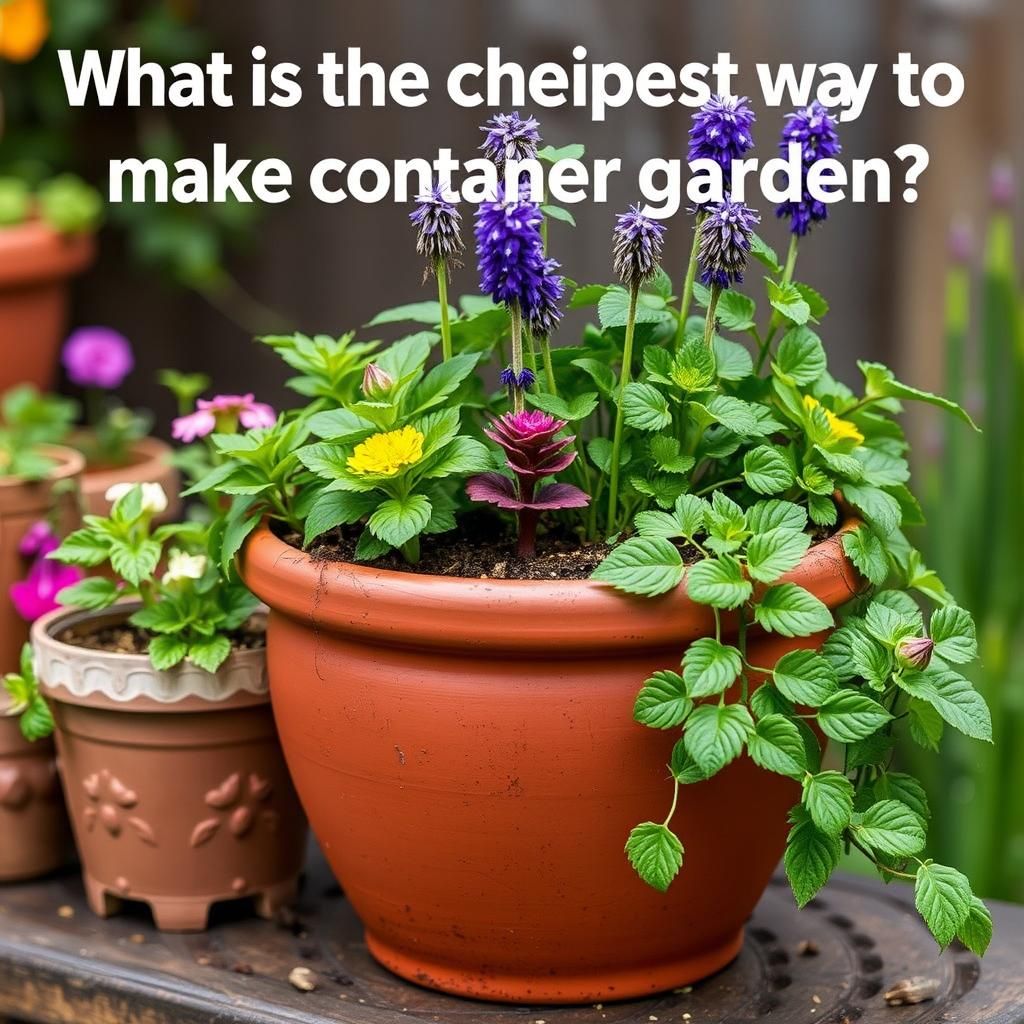 what is the cheapest way to make a container garden 10 budget friendly tips for beginners