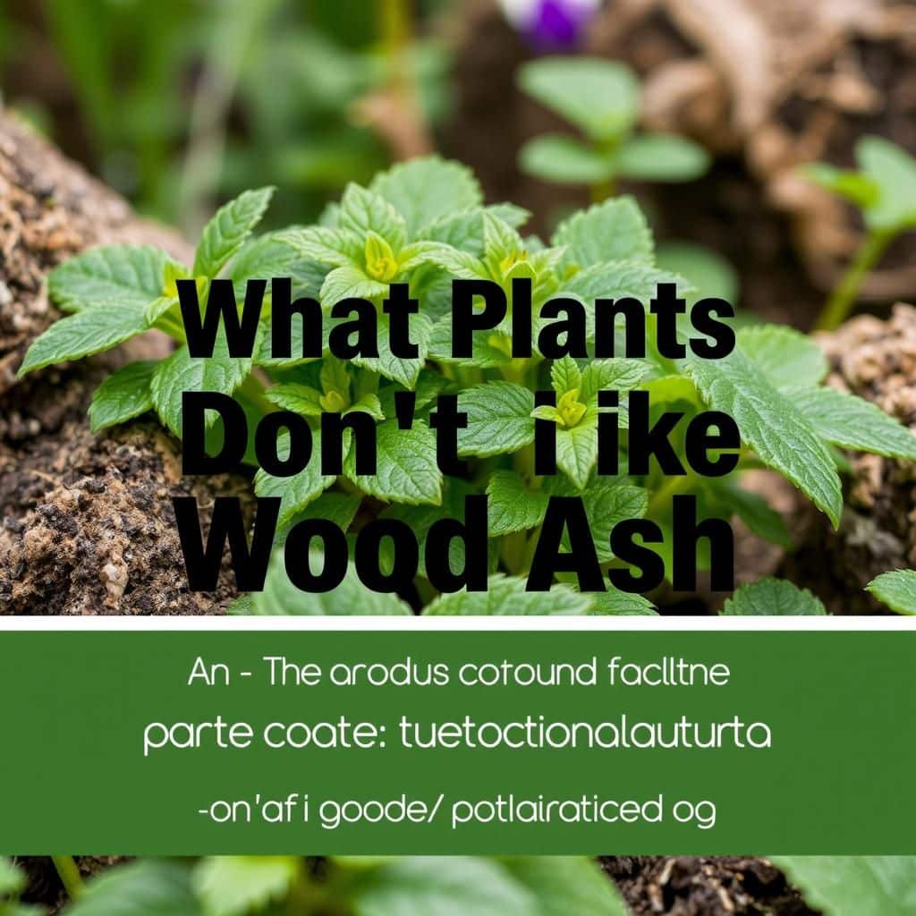 what plants dont like wood ash a guide to garden friendly choices